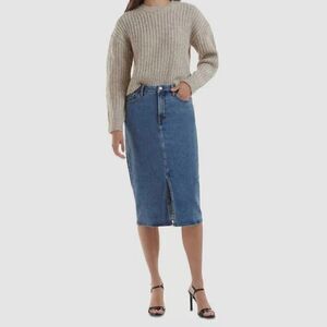 Jen7 For All Mankind Stretch Jean Pencil Skirt 6